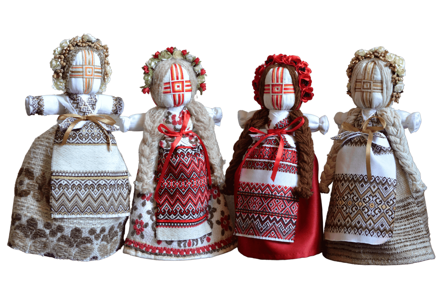 14'' Authentic Ukrainian Motanka Doll on Wooden Base || Collectible Doll || Slavic Design Traditional Ukrainian Doll || Handmade Traditional Folk Art || Made in Ukraine