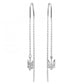 Ukraine Trident Symbol Earrings Ukrainian National Emblem || 925 Sterling Silver || Silver Drop Earrings for Women || Made in Ukraine