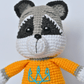 Raccoon Plush Stuffed Animals, Handmade Crocheted Animal Raccoon Crochet Kit, Ukrainian Soldier Knitted Raccoon, Craft Plush Soft Decoration, Figurine Home Decor, Made in Ukraine