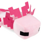 MINECRAFT Blue Pink Pixel Axolotl Salamander Inspired Plush Toy Decoration Soft Stuffed Doll for Gamers Craft Plush Soft Stuffed Toy Decor Made in Ukraine
