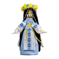 BraveUA 12'' Exclusive Collectible Ukrainian Motanka Doll on Wooden Base || Mother Nature Doll || Blue Light color || Slavic Design Handmade Made in Ukraine
