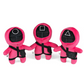 Squid Game Masked Worker Squid Pink Masked Solider Craft Plush Soft Stuffed Toy Decor Made in Ukraine