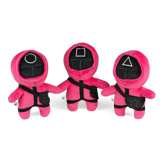 Squid Game Masked Worker Squid Pink Masked Solider Craft Plush Soft Stuffed Toy Decor Made in Ukraine