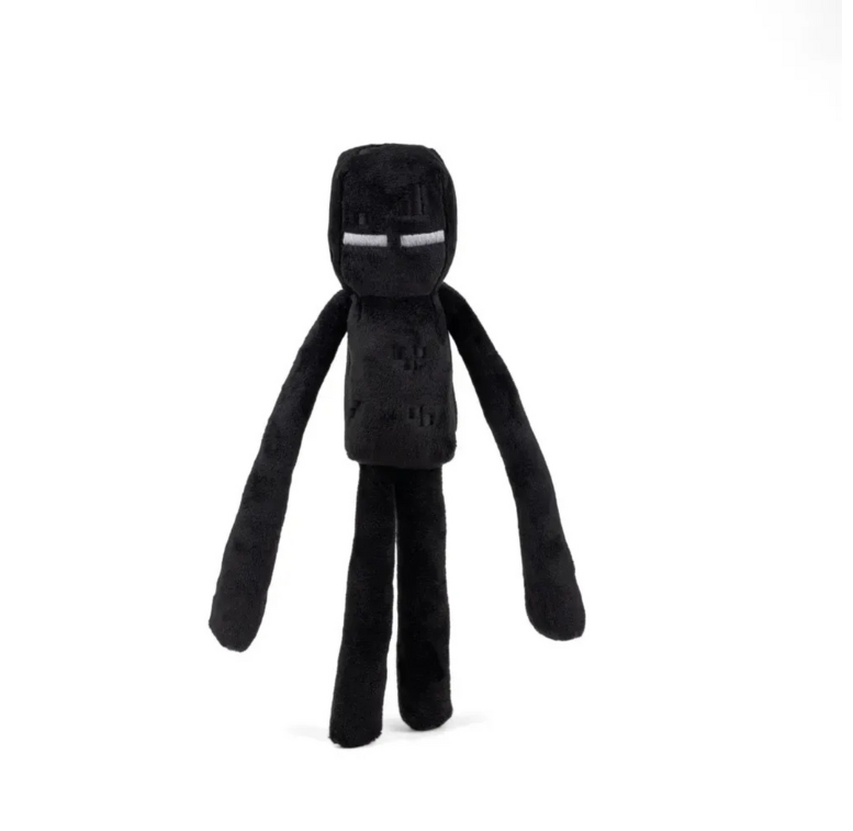 MINECRAFT Pixelated Shadow Enderman Plush Inspired Plush Toy Decoration Soft Stuffed Monster Doll for Gamers Craft Plush Soft Stuffed Toy Decor Made in Ukraine