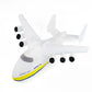 BraveUA 15'' Ukrainian Dream An-225 Mriya Plane Craft Plush Soft Stuffed Toy Handmade in Ukraine