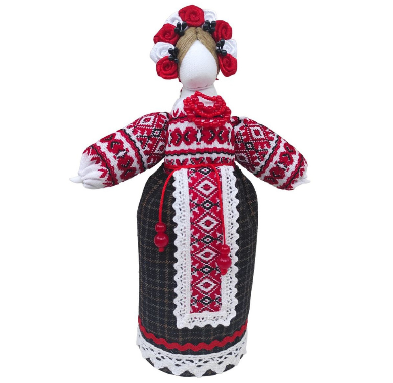 7.5" BraveUA Exclusive Vintage Collectible Ukrainian Motanka Doll Slavic Design Handmade Made in Ukraine