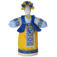 7.5" Exclusive Collectible Ukraine Motanka Doll Slavic Design Yellow-Blue Handmade Made in Ukraine