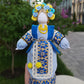 7.5" Exclusive Collectible Ukraine Motanka Doll Slavic Design Blue Handmade Made in Ukraine