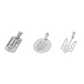 Ukraine Flag Trident Symbol Pendant Ukrainian National Emblem Necklace || 925 Sterling Silver || Silver Pendant for Women Men || Made in Ukraine