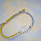 Tryzub Ukrainian bracelet 925 Sterling Silver Ukraine Flag National Emblem of Ukraine Unisex Link Bracelet 925 for Women Men Handmade in Ukraine